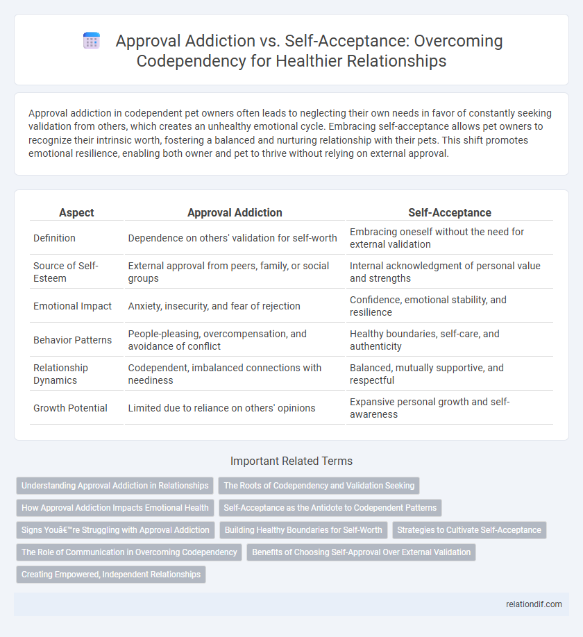 Approval Addiction vs. Self-Acceptance: Overcoming Codependency for Healthier Relationships