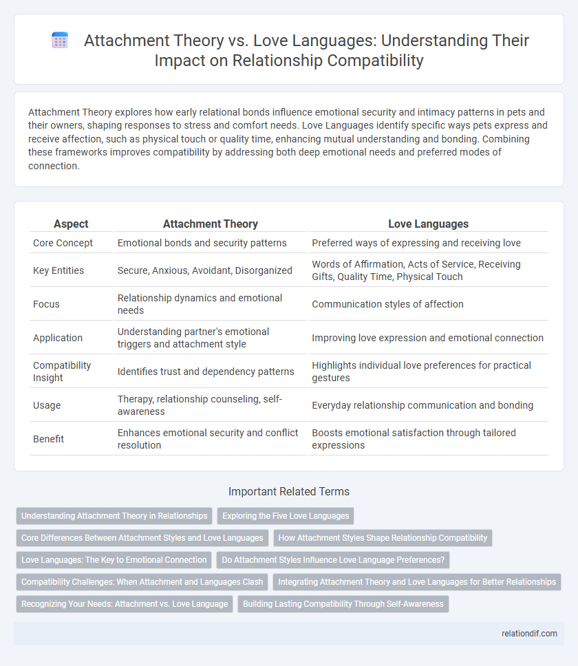 Attachment Theory vs. Love Languages: Understanding Their Impact on Relationship Compatibility