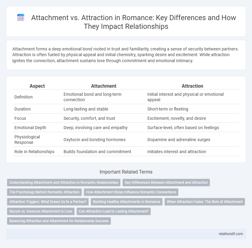 Attachment vs. Attraction in Romance: Key Differences and How They Impact Relationships
