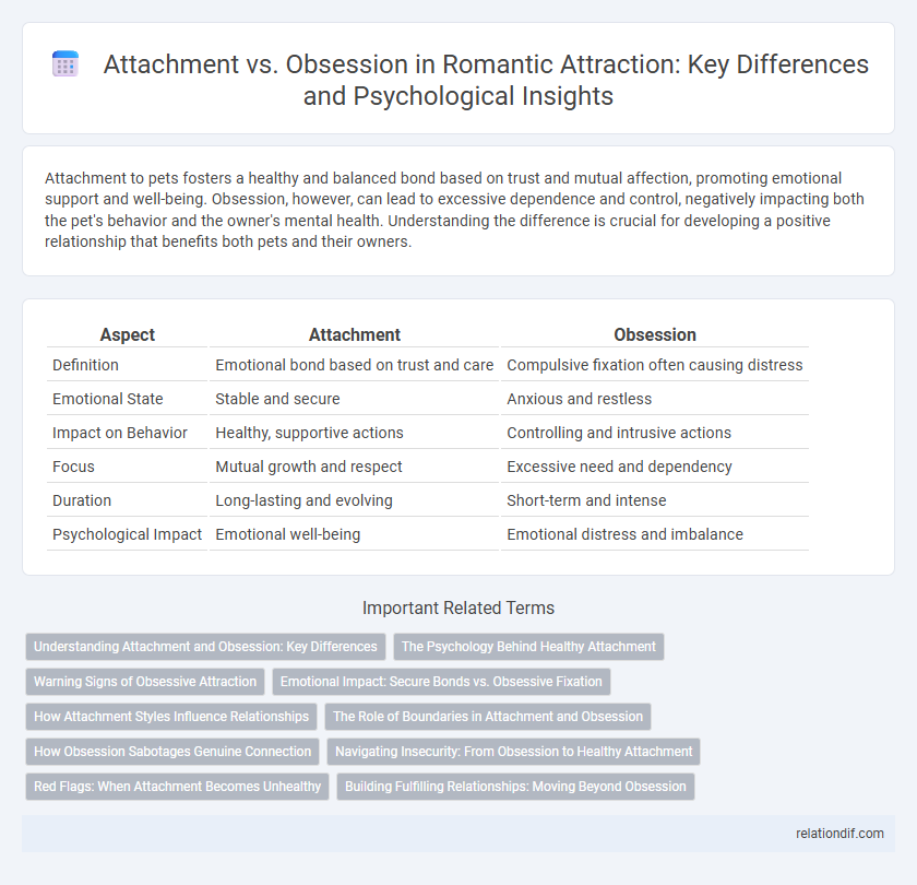 Attachment vs. Obsession in Romantic Attraction: Key Differences and Psychological Insights
