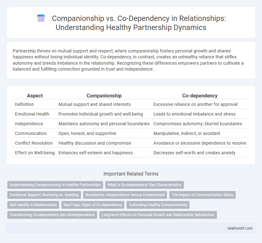Companionship vs. Co-Dependency in Relationships: Understanding Healthy Partnership Dynamics