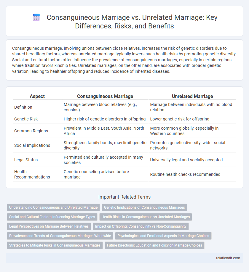 Consanguineous Marriage vs. Unrelated Marriage: Key Differences, Risks, and Benefits