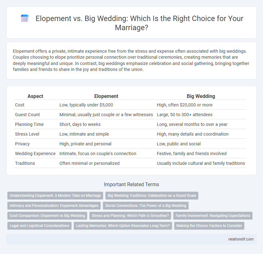 Elopement vs. Big Wedding: Which Is the Right Choice for Your Marriage?