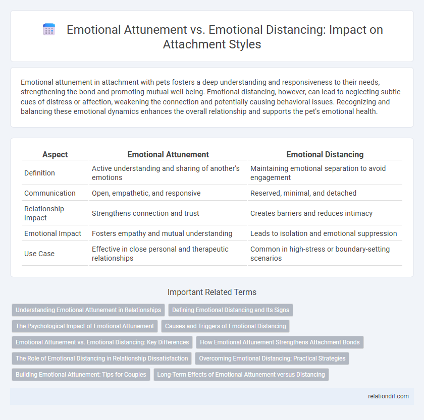 Emotional Attunement vs. Emotional Distancing: Impact on Attachment Styles