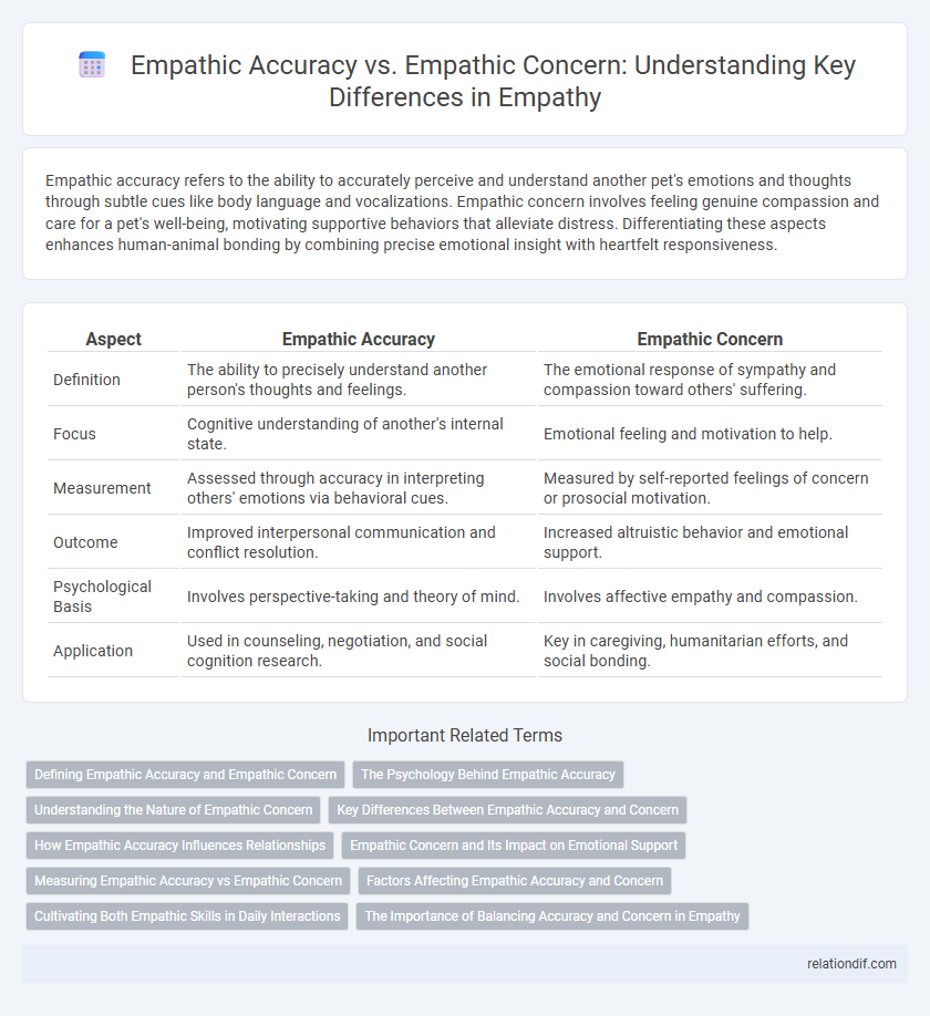 Empathic Accuracy vs. Empathic Concern: Understanding Key Differences in Empathy