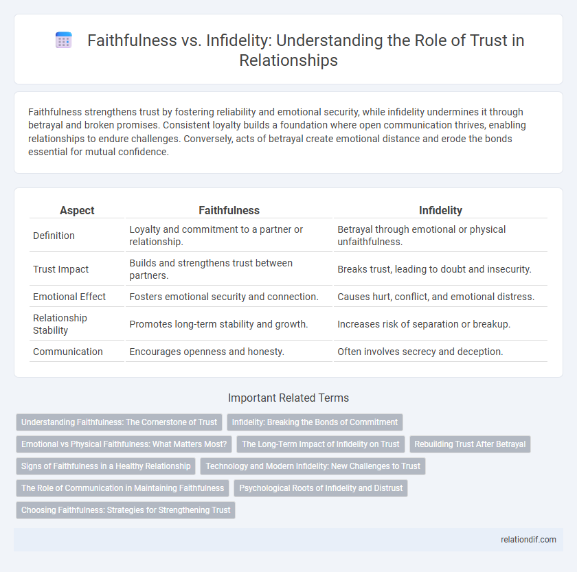 Faithfulness vs. Infidelity: Understanding the Role of Trust in Relationships
