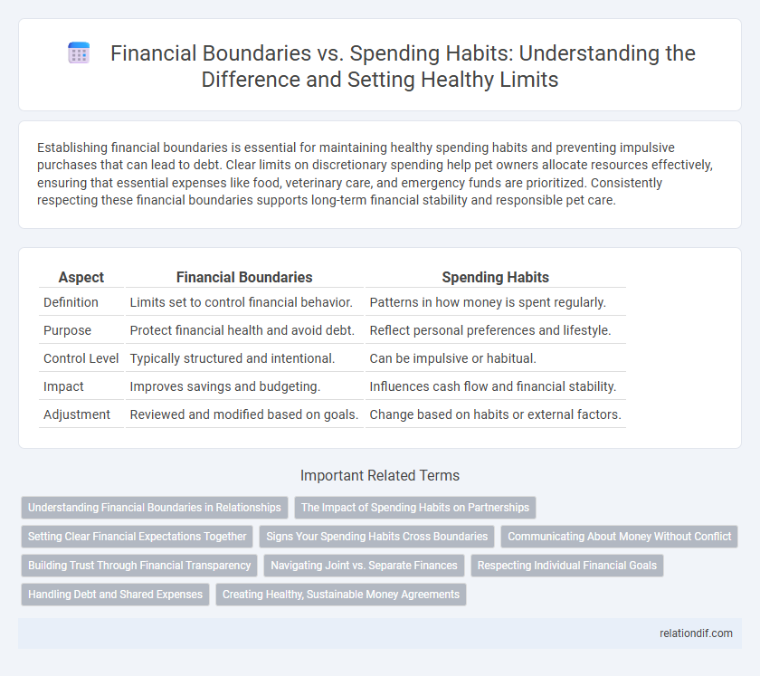 Financial Boundaries vs. Spending Habits: Understanding the Difference and Setting Healthy Limits