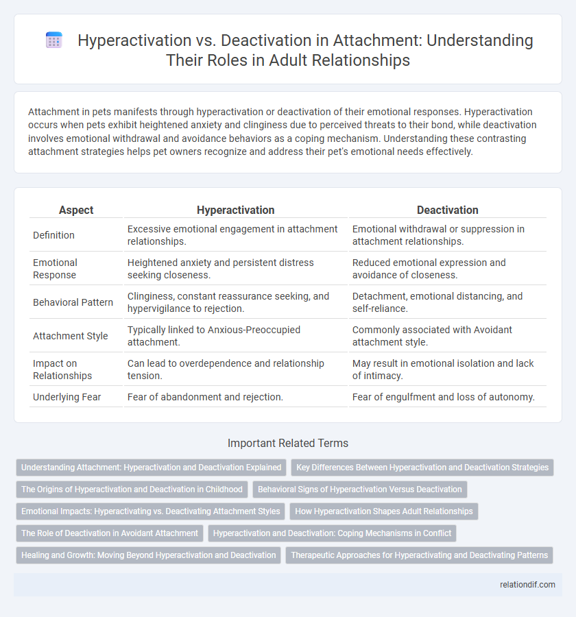 Hyperactivation vs. Deactivation in Attachment: Understanding Their Roles in Adult Relationships