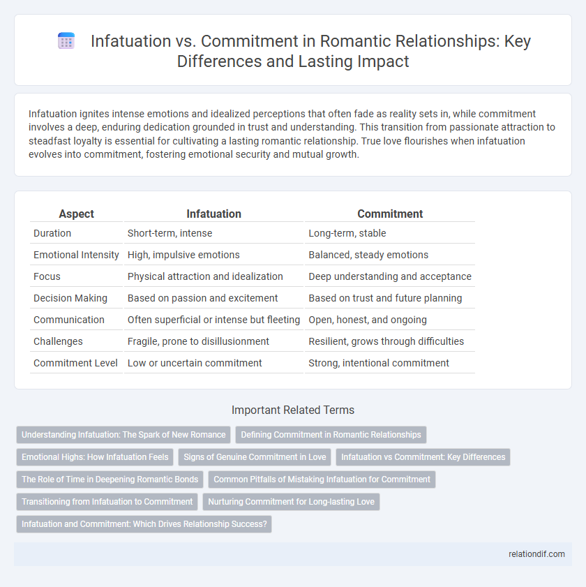 Infatuation vs. Commitment in Romantic Relationships: Key Differences and Lasting Impact