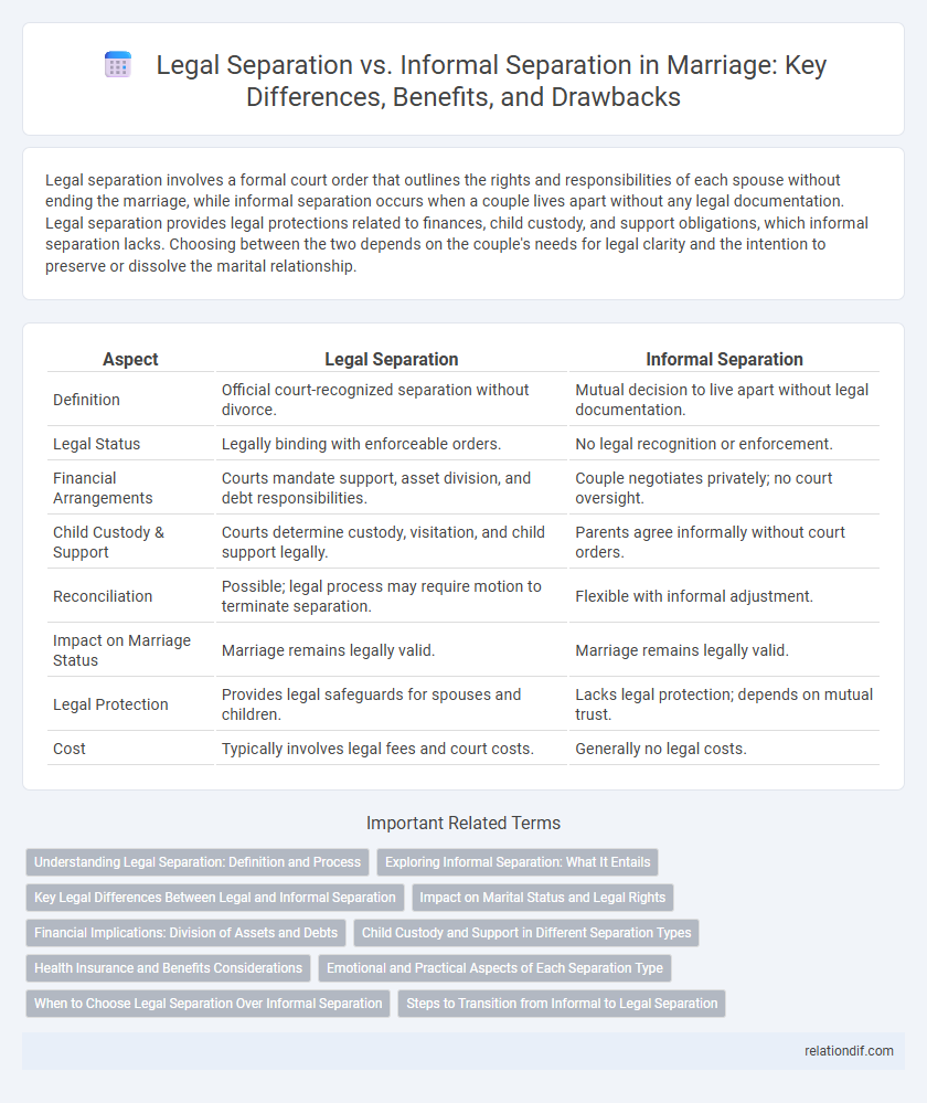 Legal Separation vs. Informal Separation in Marriage: Key Differences, Benefits, and Drawbacks