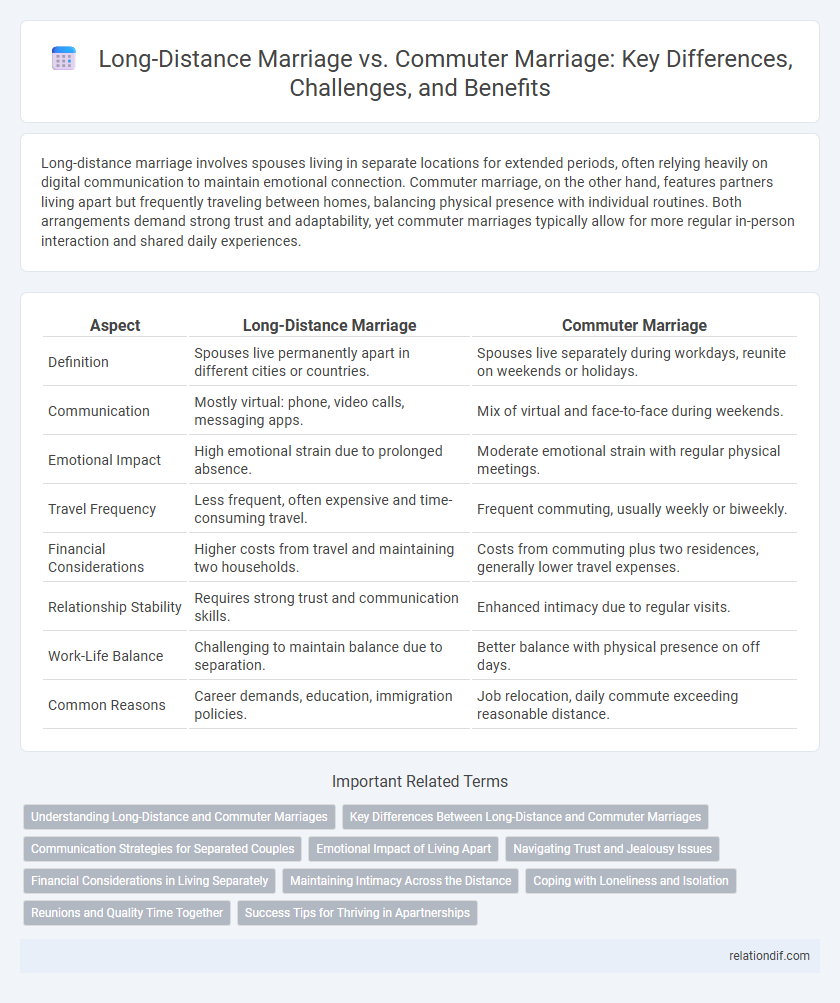 Long-Distance Marriage vs. Commuter Marriage: Key Differences, Challenges, and Benefits