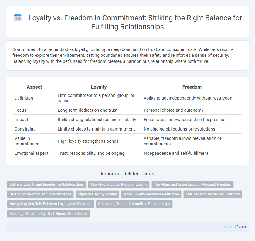 Loyalty vs. Freedom in Commitment: Striking the Right Balance for Fulfilling Relationships