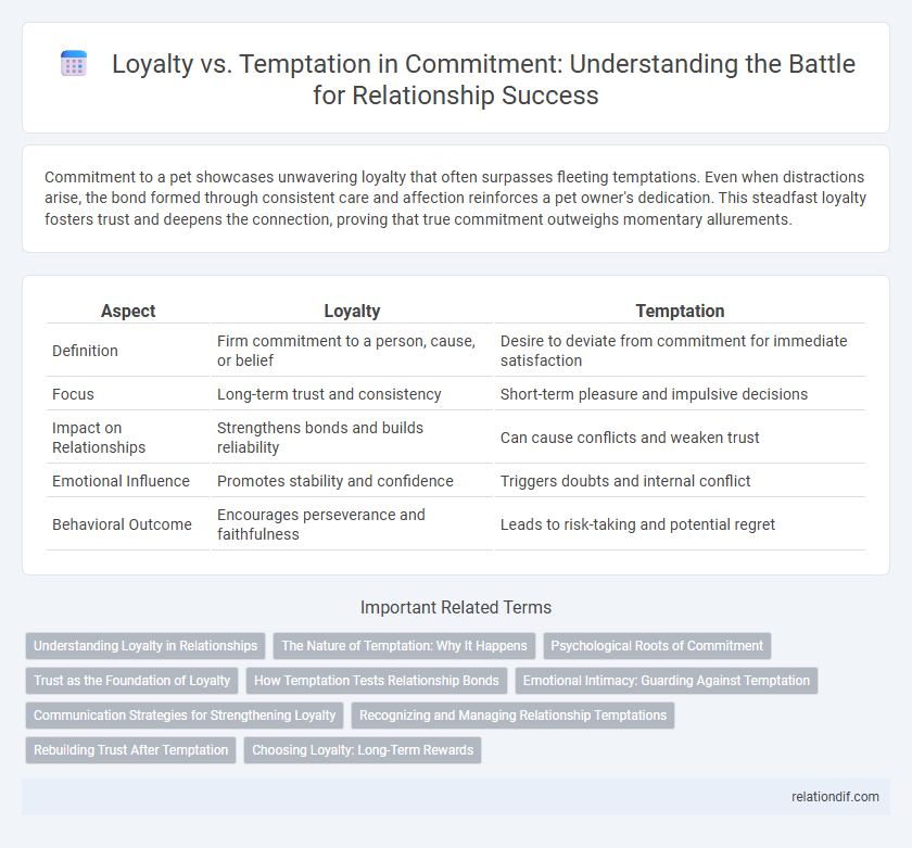 Loyalty vs. Temptation in Commitment: Understanding the Battle for Relationship Success