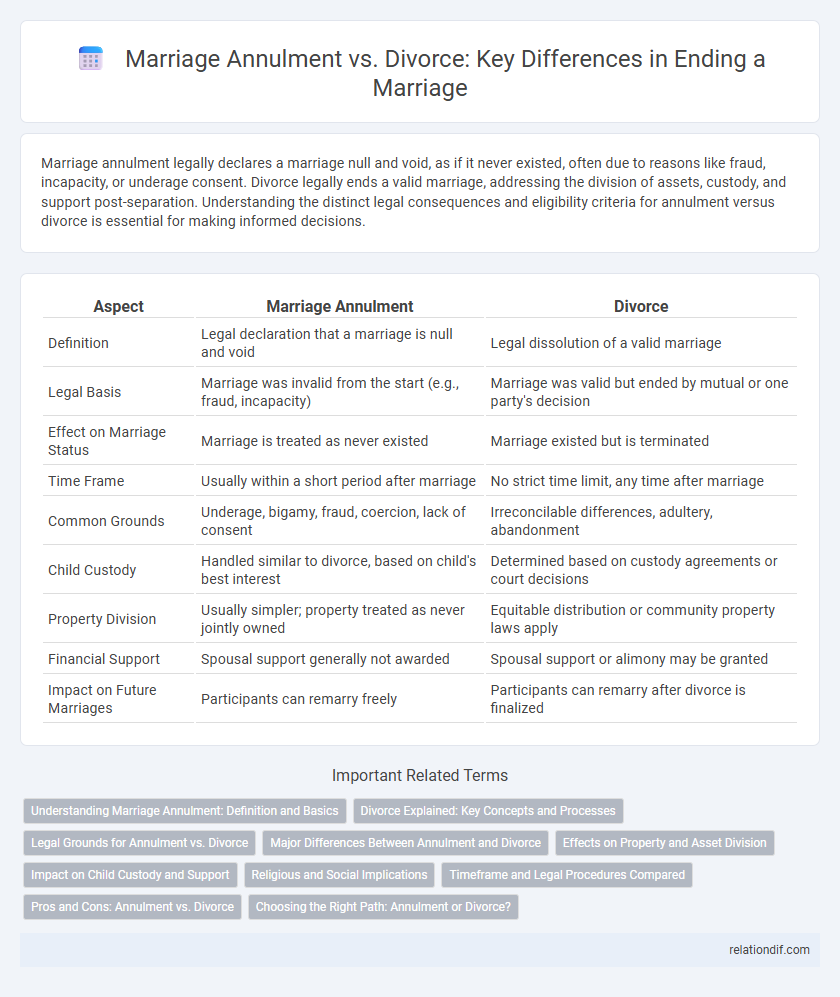 Marriage Annulment vs. Divorce: Key Differences in Ending a Marriage