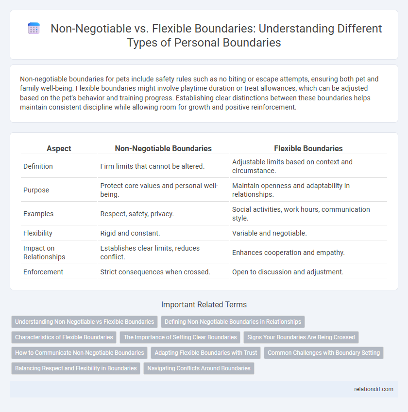 Non-Negotiable vs. Flexible Boundaries: Understanding Different Types of Personal Boundaries