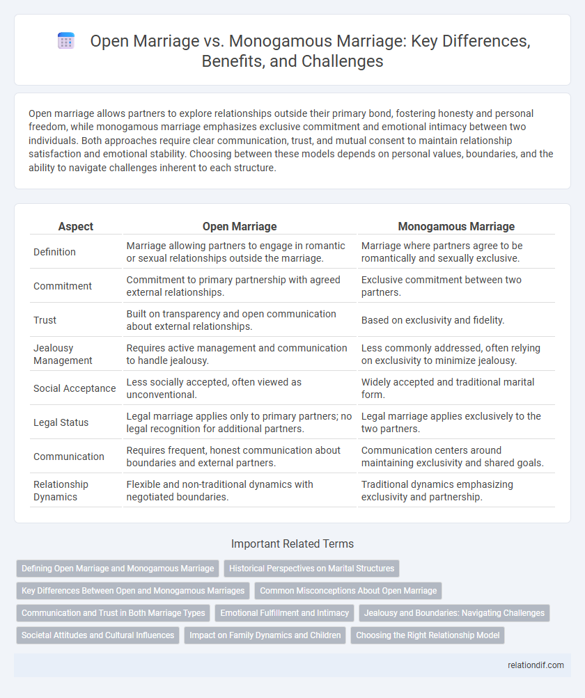 Open Marriage vs. Monogamous Marriage: Key Differences, Benefits, and Challenges