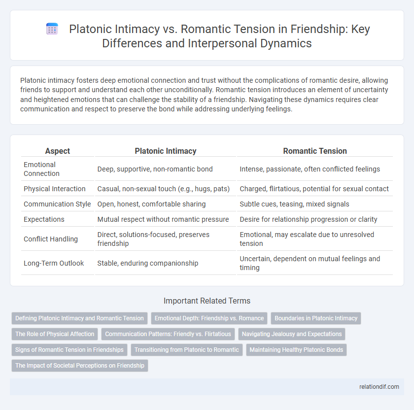Platonic Intimacy vs. Romantic Tension in Friendship: Key Differences and Interpersonal Dynamics