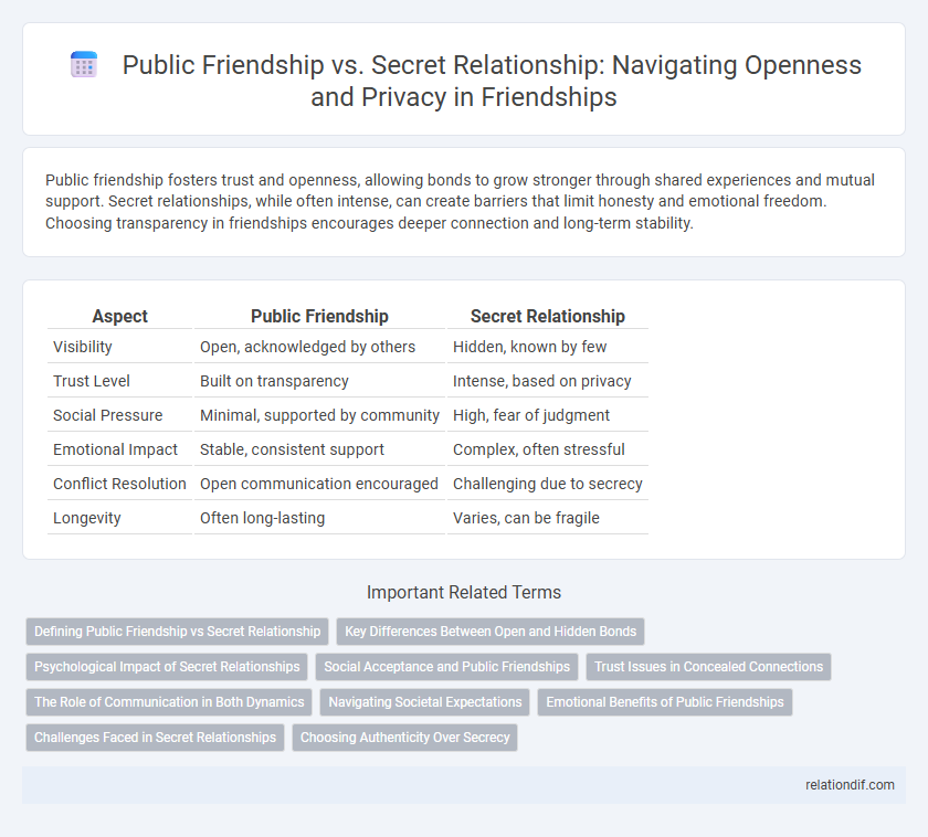 Public Friendship vs. Secret Relationship: Navigating Openness and Privacy in Friendships