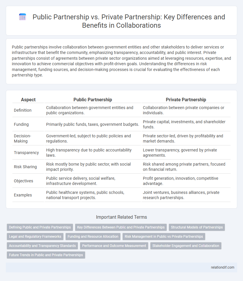 Public Partnership vs. Private Partnership: Key Differences and Benefits in Collaborations
