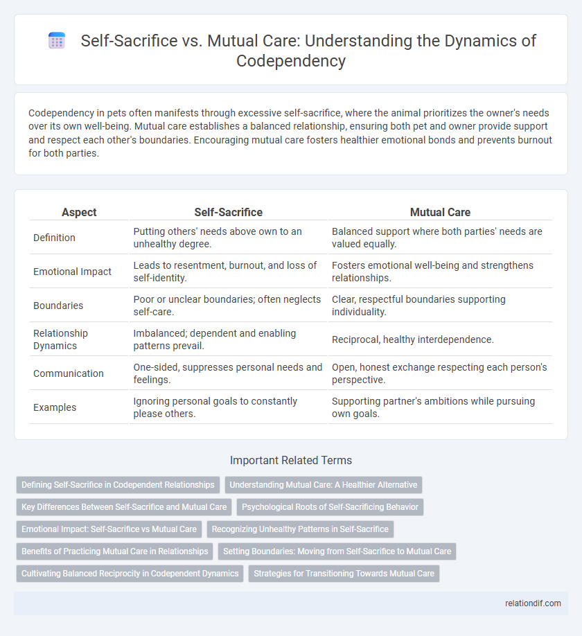 Self-Sacrifice vs. Mutual Care: Understanding the Dynamics of Codependency