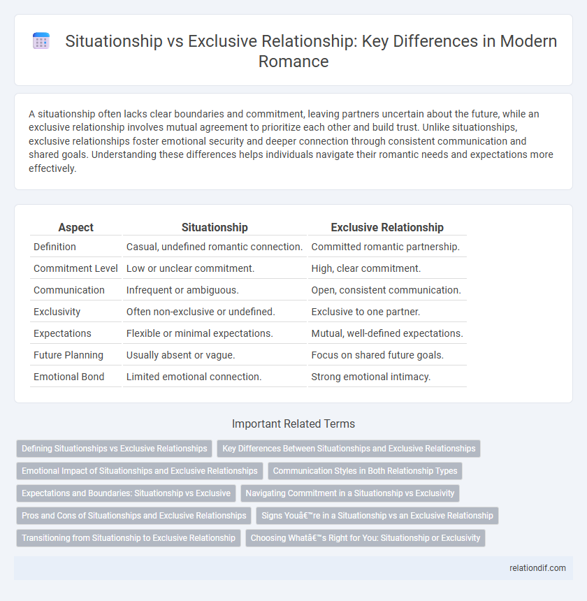 Situationship vs Exclusive Relationship: Key Differences in Modern Romance