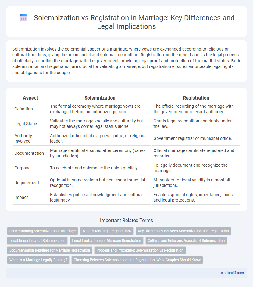 Solemnization vs Registration in Marriage: Key Differences and Legal Implications