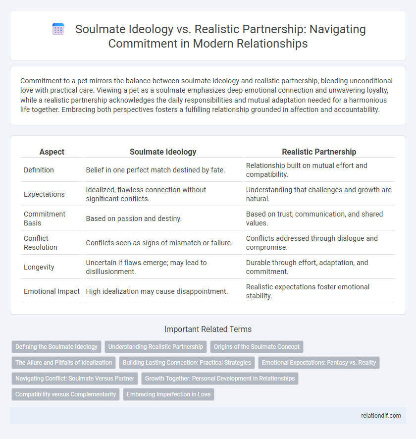 Soulmate Ideology vs. Realistic Partnership: Navigating Commitment in Modern Relationships
