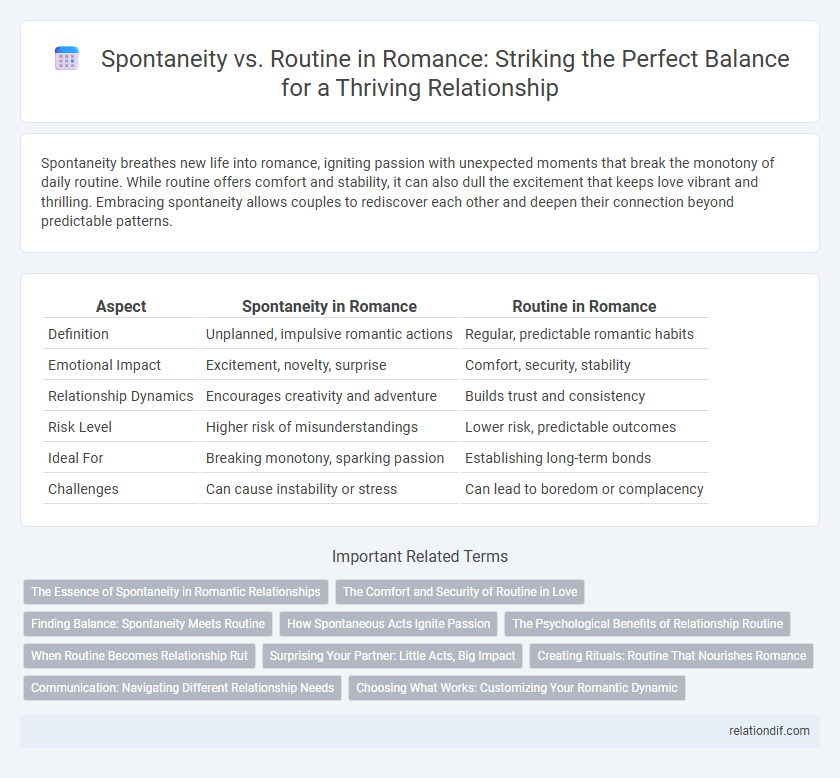 Spontaneity vs. Routine in Romance: Striking the Perfect Balance for a Thriving Relationship