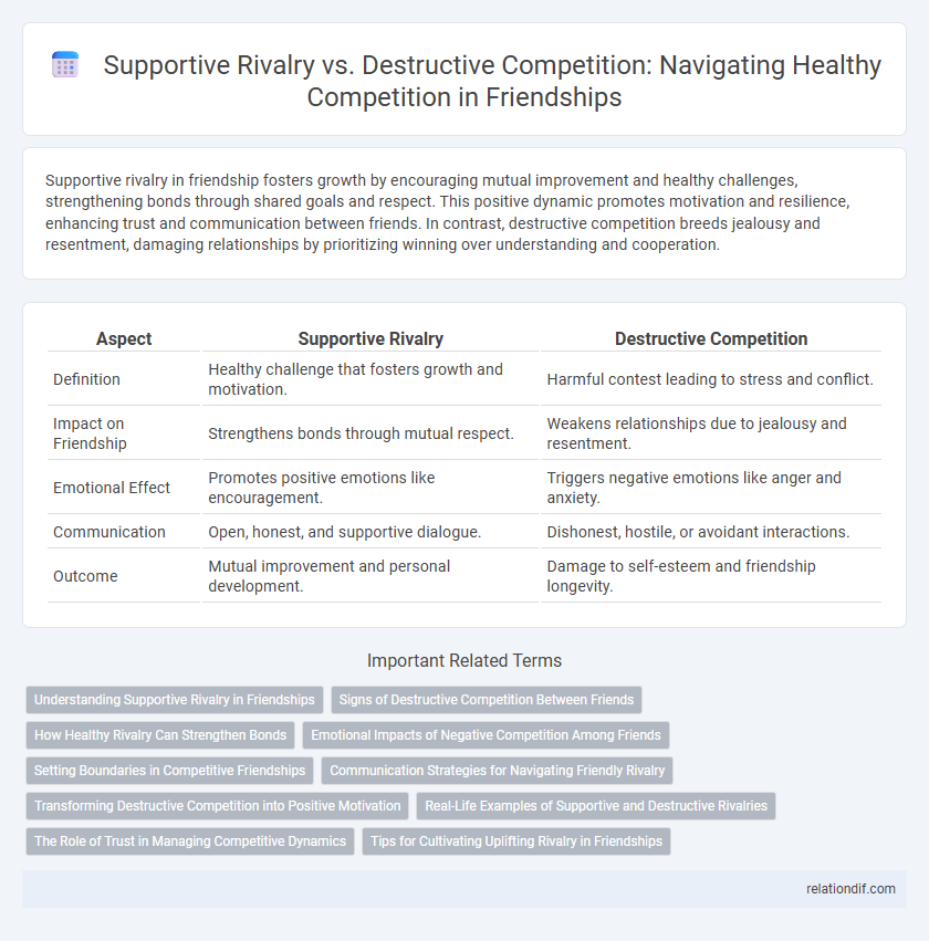 Supportive Rivalry vs. Destructive Competition: Navigating Healthy Competition in Friendships