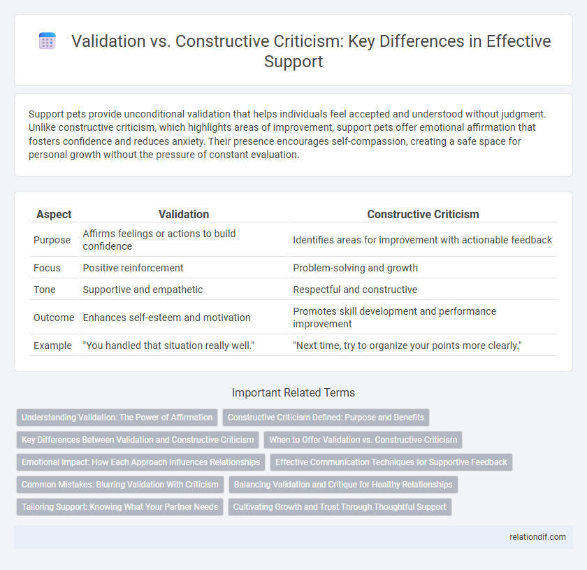 Validation vs. Constructive Criticism: Key Differences in Effective Support