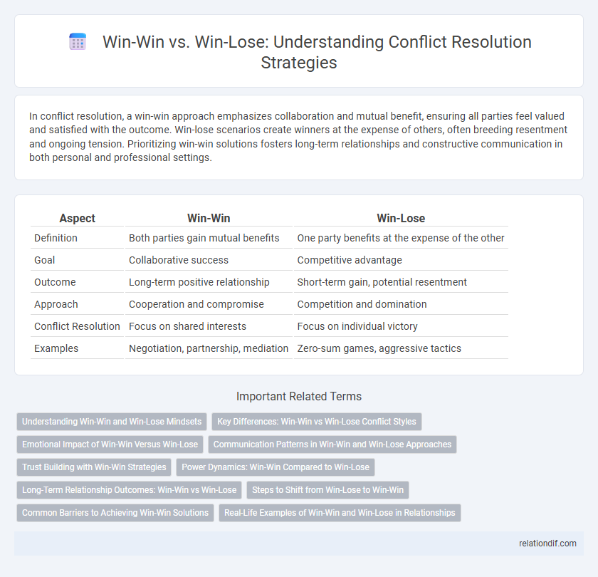 Win-Win vs. Win-Lose: Understanding Conflict Resolution Strategies