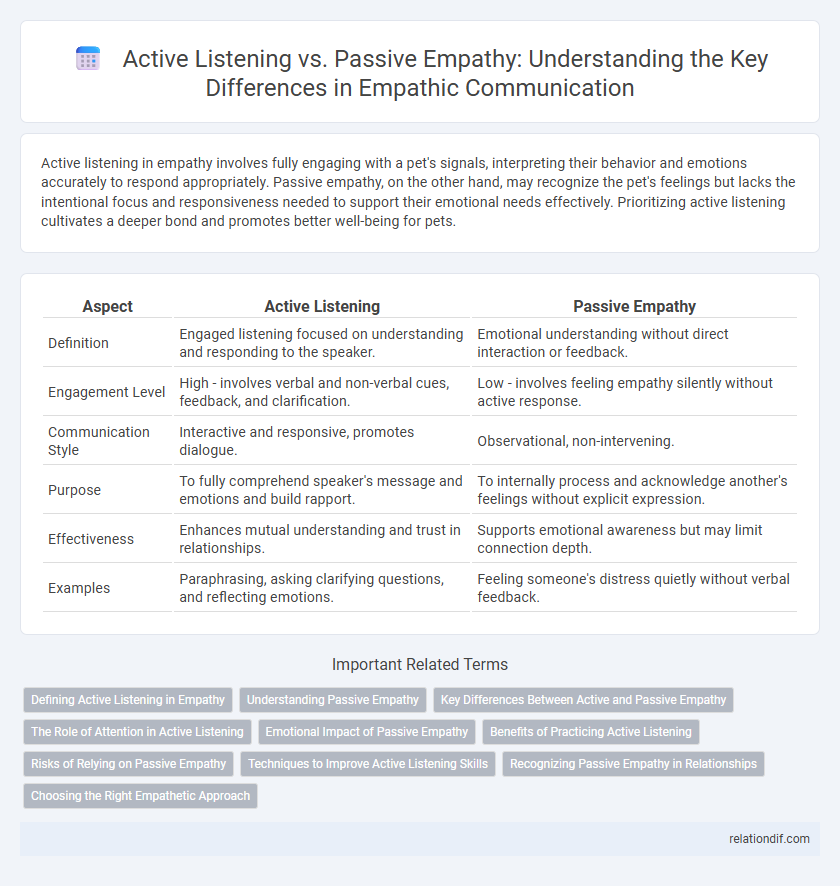 Active Listening vs. Passive Empathy: Understanding the Key Differences in Empathic Communication