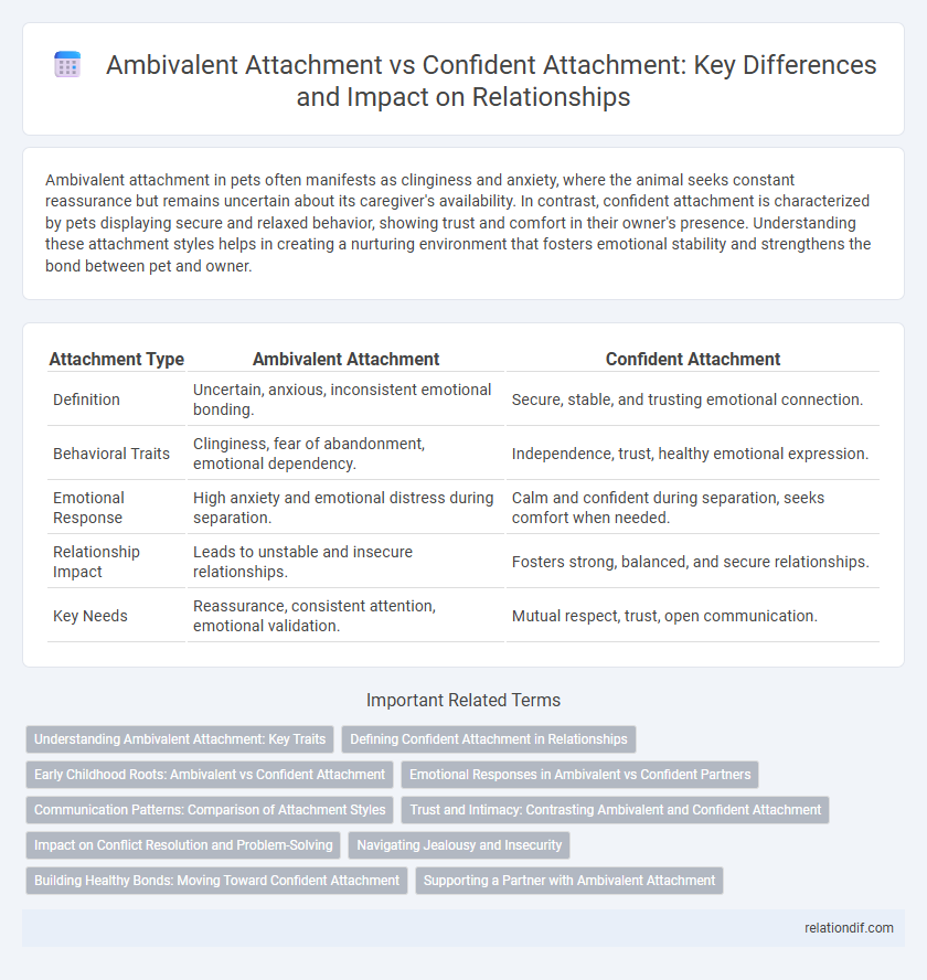 Ambivalent Attachment vs Confident Attachment: Key Differences and Impact on Relationships