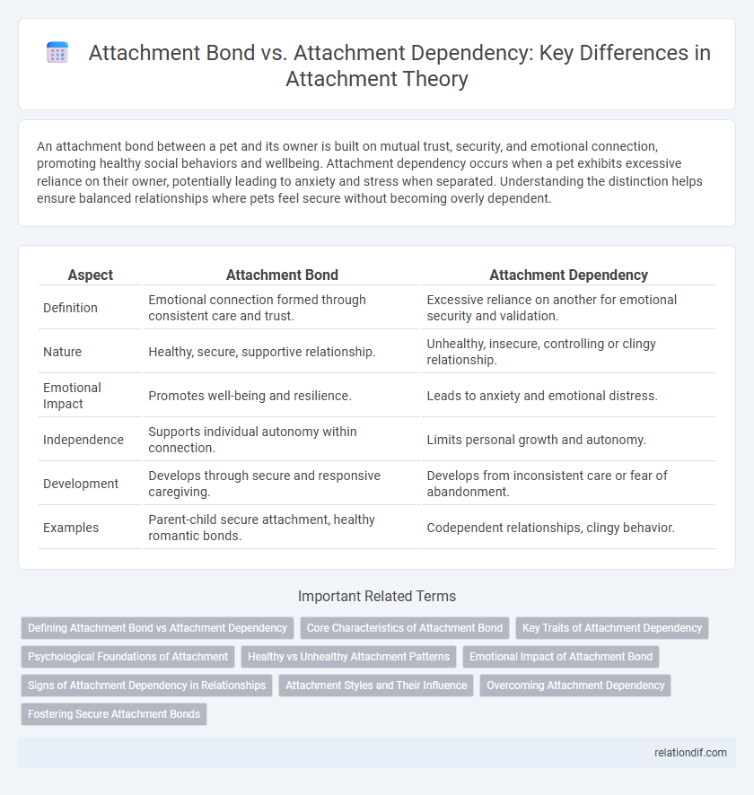 Attachment Bond vs. Attachment Dependency: Key Differences in Attachment Theory