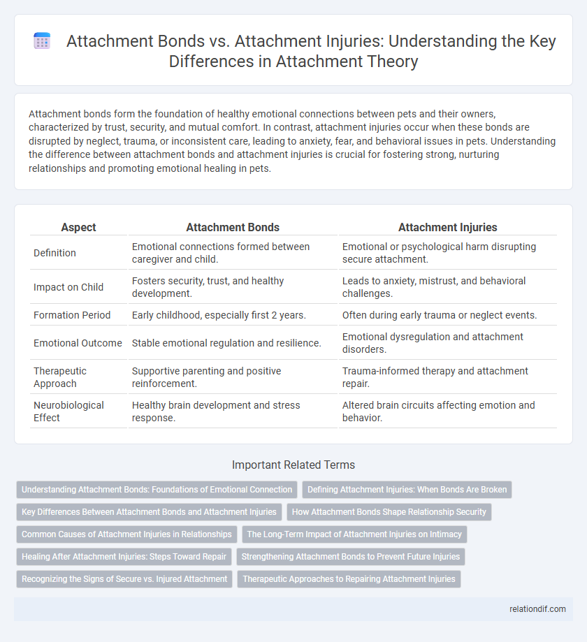 Attachment Bonds vs. Attachment Injuries: Understanding the Key Differences in Attachment Theory