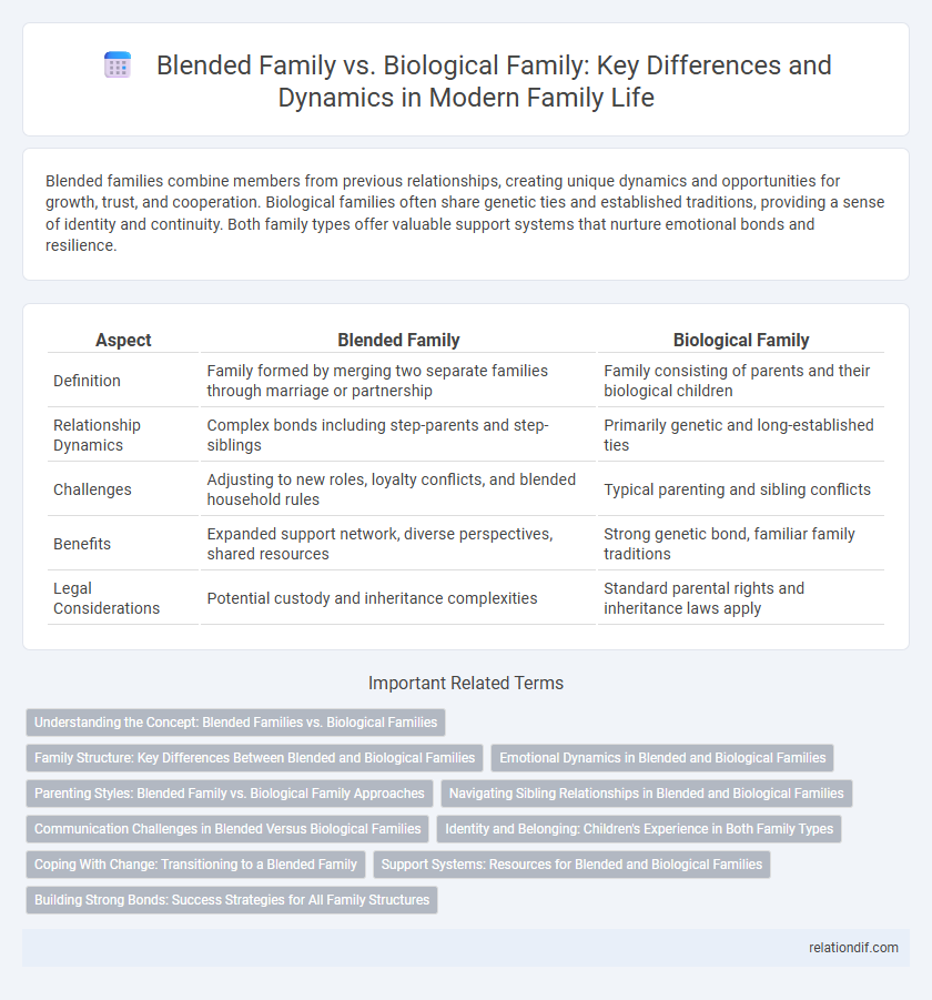 Blended Family vs. Biological Family: Key Differences and Dynamics in Modern Family Life