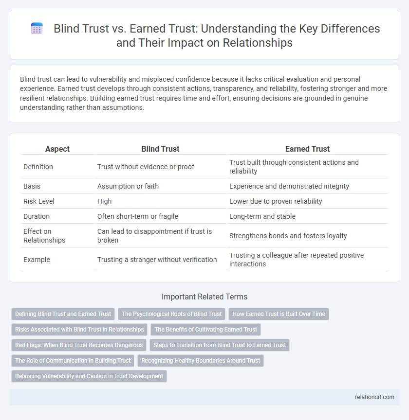 Blind Trust vs. Earned Trust: Understanding the Key Differences and Their Impact on Relationships