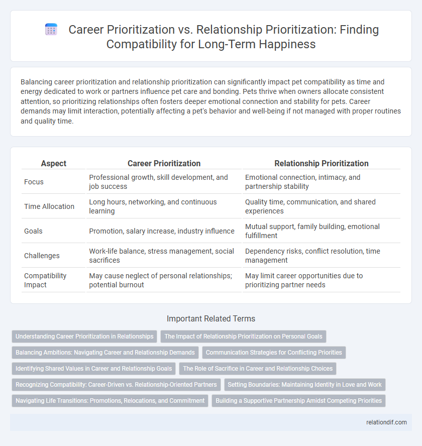 Career Prioritization vs. Relationship Prioritization: Finding Compatibility for Long-Term Happiness
