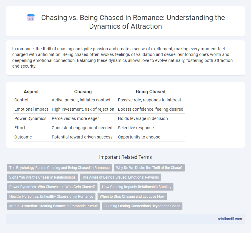 Chasing vs. Being Chased in Romance: Understanding the Dynamics of Attraction