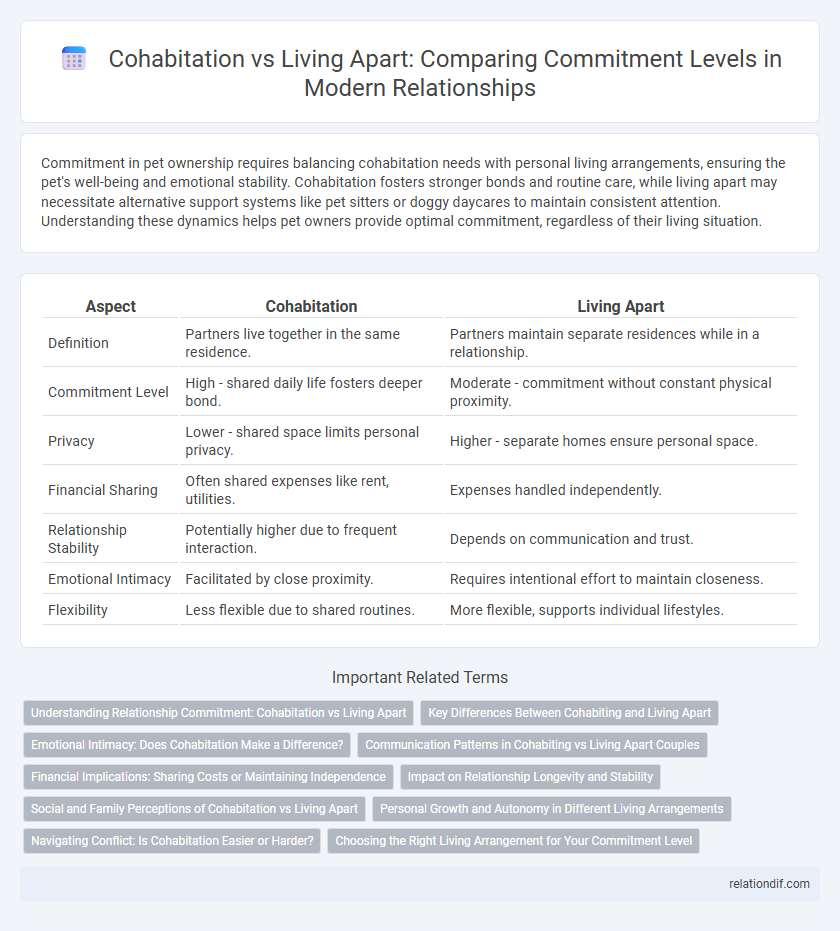 Cohabitation vs Living Apart: Comparing Commitment Levels in Modern Relationships