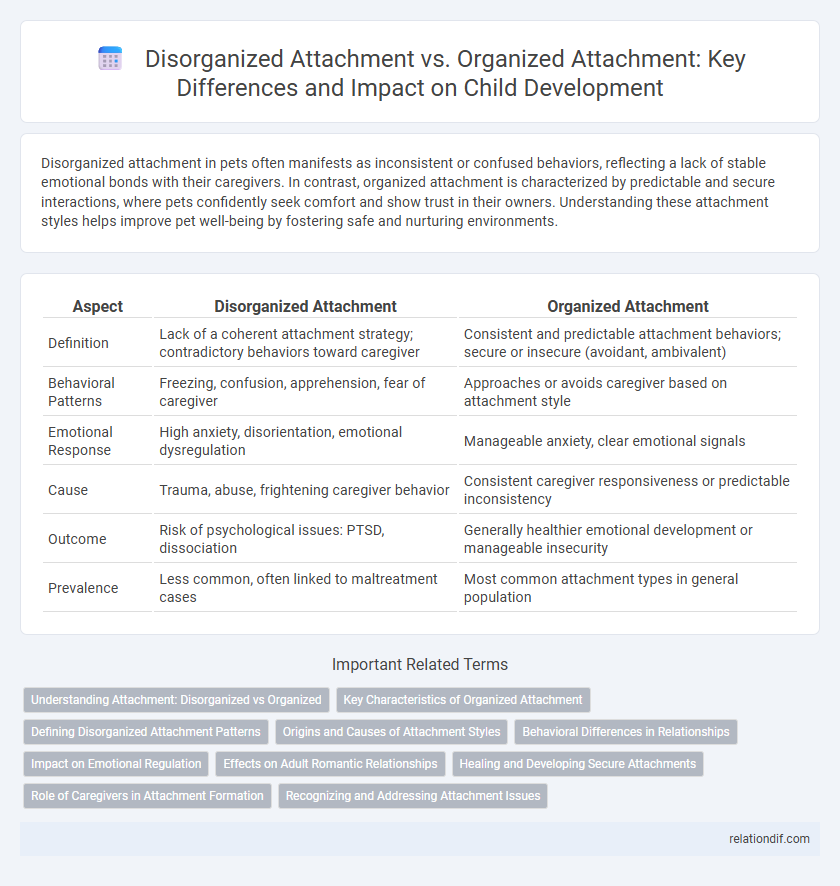 Disorganized Attachment vs. Organized Attachment: Key Differences and Impact on Child Development