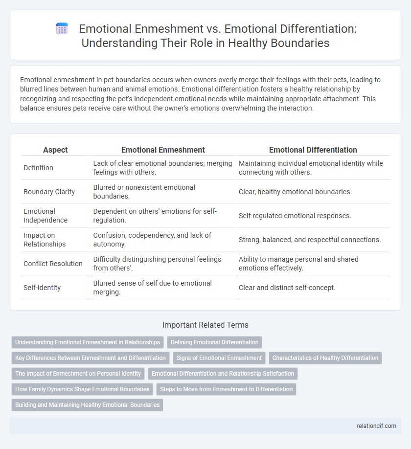 Emotional Enmeshment vs. Emotional Differentiation: Understanding Their Role in Healthy Boundaries
