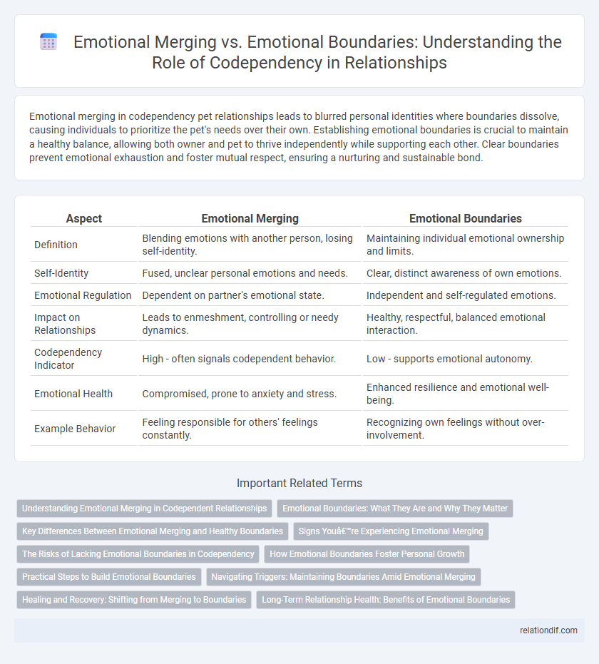 Emotional Merging vs. Emotional Boundaries: Understanding the Role of Codependency in Relationships