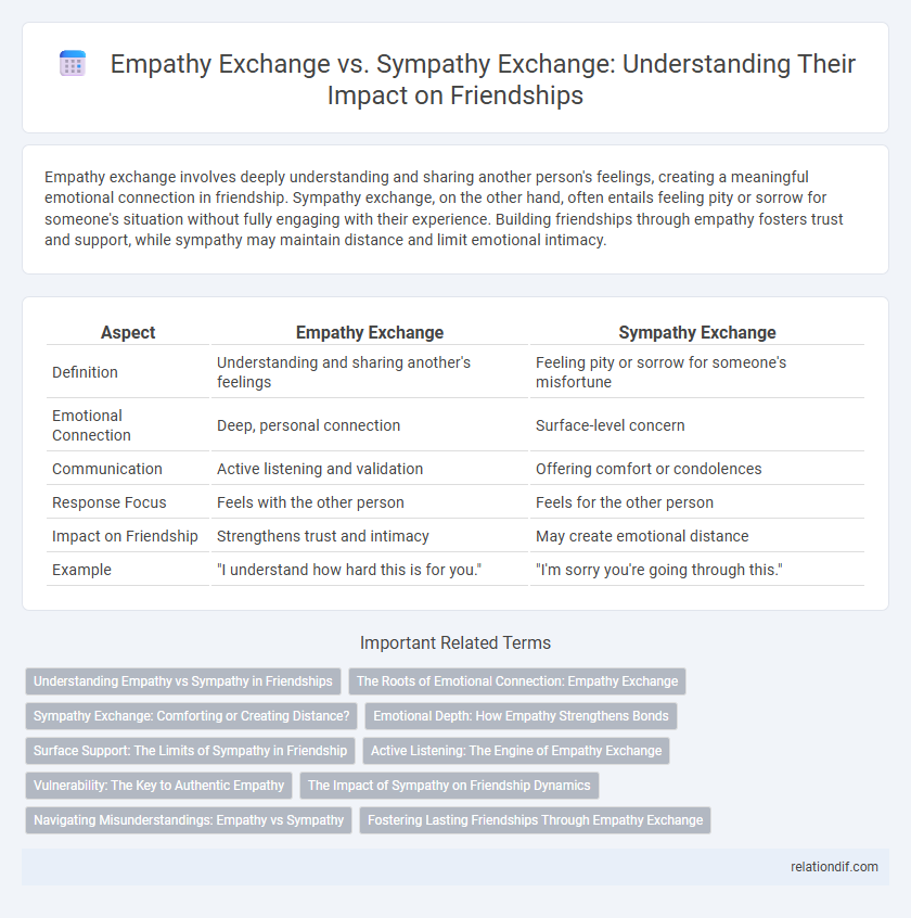 Empathy Exchange vs. Sympathy Exchange: Understanding Their Impact on Friendships