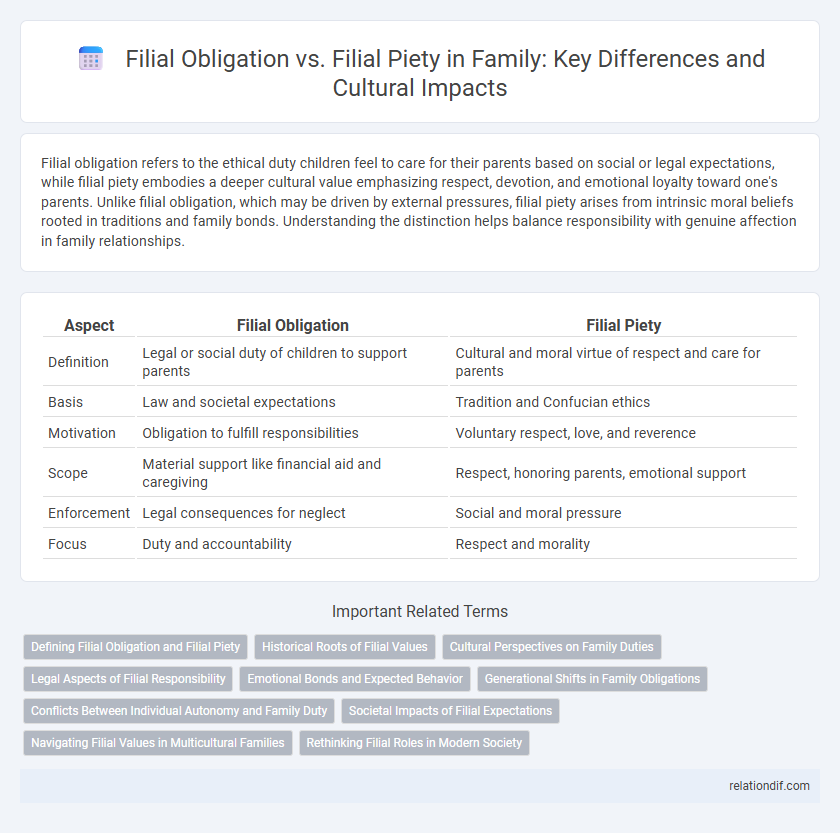 Filial Obligation vs. Filial Piety in Family: Key Differences and Cultural Impacts