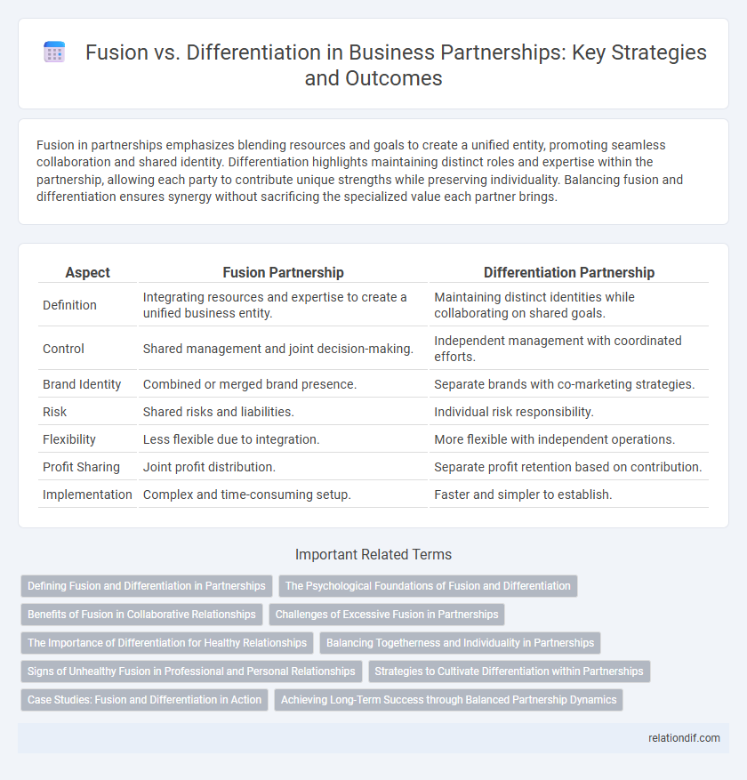 Fusion vs. Differentiation in Business Partnerships: Key Strategies and Outcomes