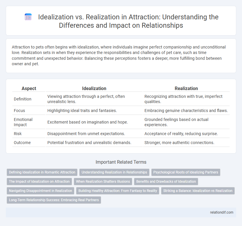 Idealization vs. Realization in Attraction: Understanding the Differences and Impact on Relationships