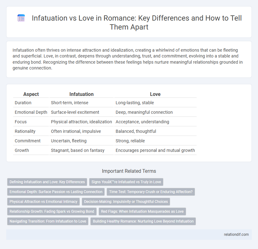 Infatuation vs Love in Romance: Key Differences and How to Tell Them Apart