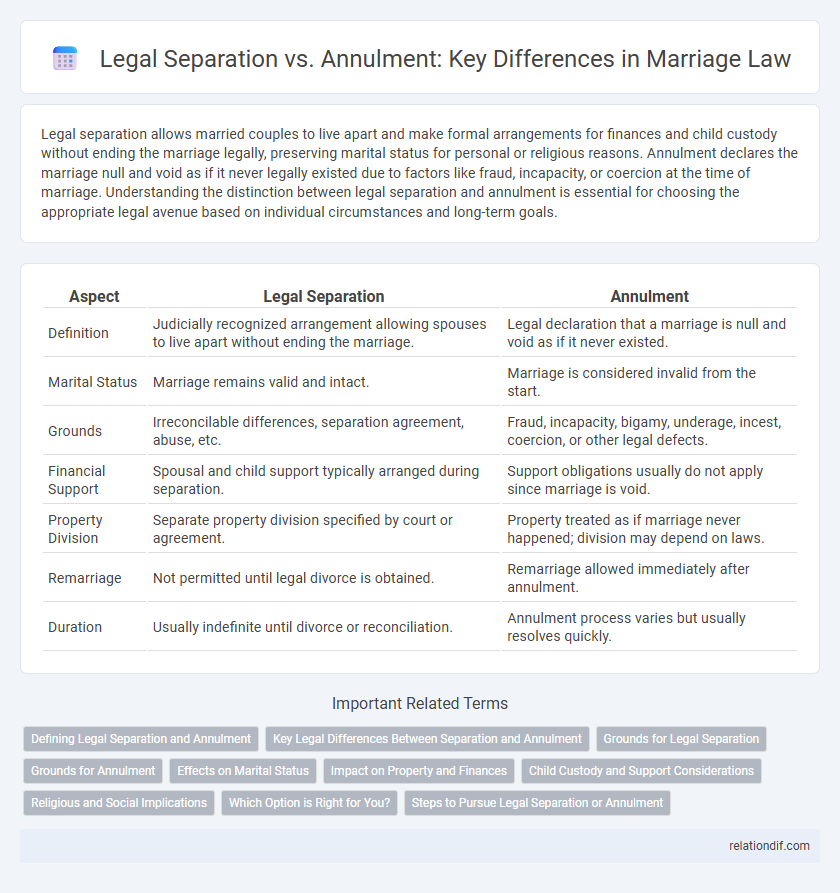 Legal Separation vs. Annulment: Key Differences in Marriage Law