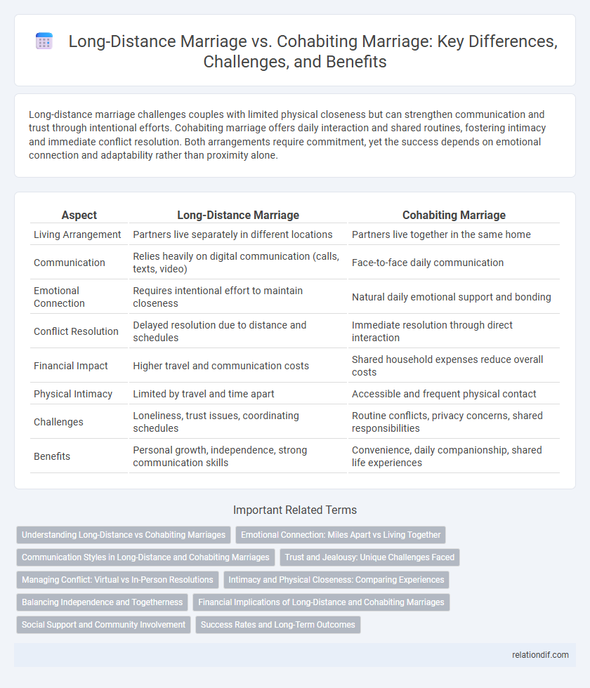 Long-Distance Marriage vs. Cohabiting Marriage: Key Differences, Challenges, and Benefits